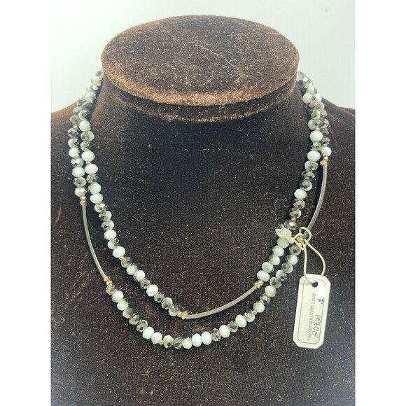 Nakamol Chicago Beaded Stretch Bracelet Necklace New - Picture 7 of 11